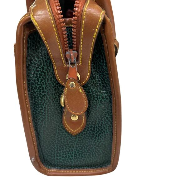 Dooney & Bourke All Weather Pebble Leather Vintage Satchel Handbag Classic - Picture 5 of 15